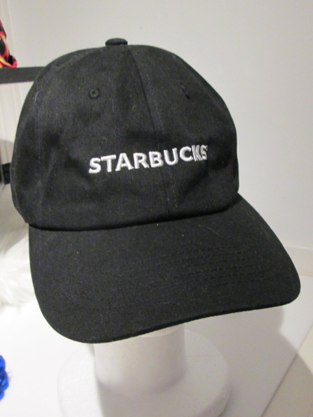 Starbuck's baseball cap Adjustable black with white brand logo
